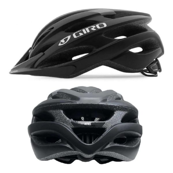 Capacete para Ciclismo Giro Revel Preto (54-61cm) - Imagem 2