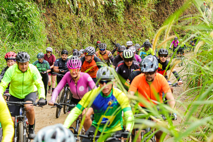 A etapa de Jaraguá do Sul do Pedal Vale dos Encantos reuniu 320 ciclistas