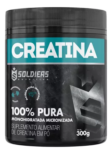 Creatina Monohidratada 300g 100% Pura – Soldiers Nutrition